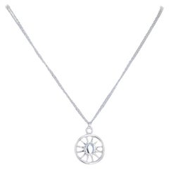 Tiffany & Co. Sun Pendant Necklace 17" - Sterling Silver 925 Celestial Compass