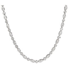 Tiffany & Co. Swing Diamond Tennis Necklace in Platinum 3.60 Carat