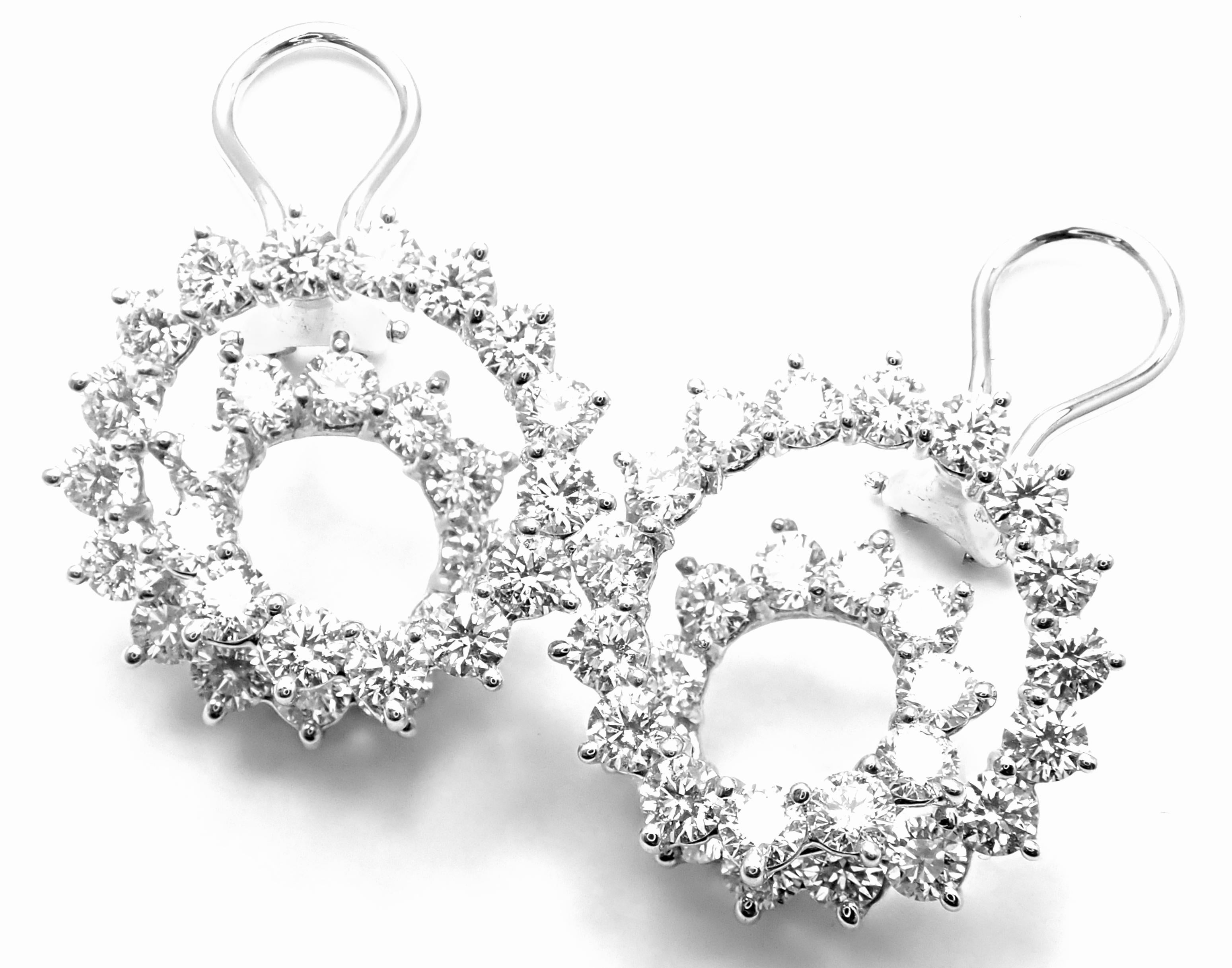 Tiffany & Co. Swirl Diamond Platinum Earrings 6