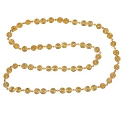 Tiffany & Co. 18k Gold Swirl Link Chain Necklace, 1970s