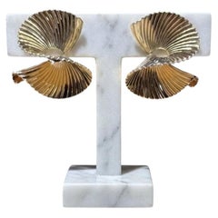 Tiffany & Co. Swirl Ribbon Shell Design Earrings