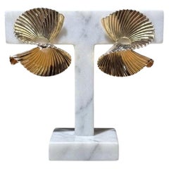 Tiffany & Co. Swirl Ribbon Shell Design Earrings