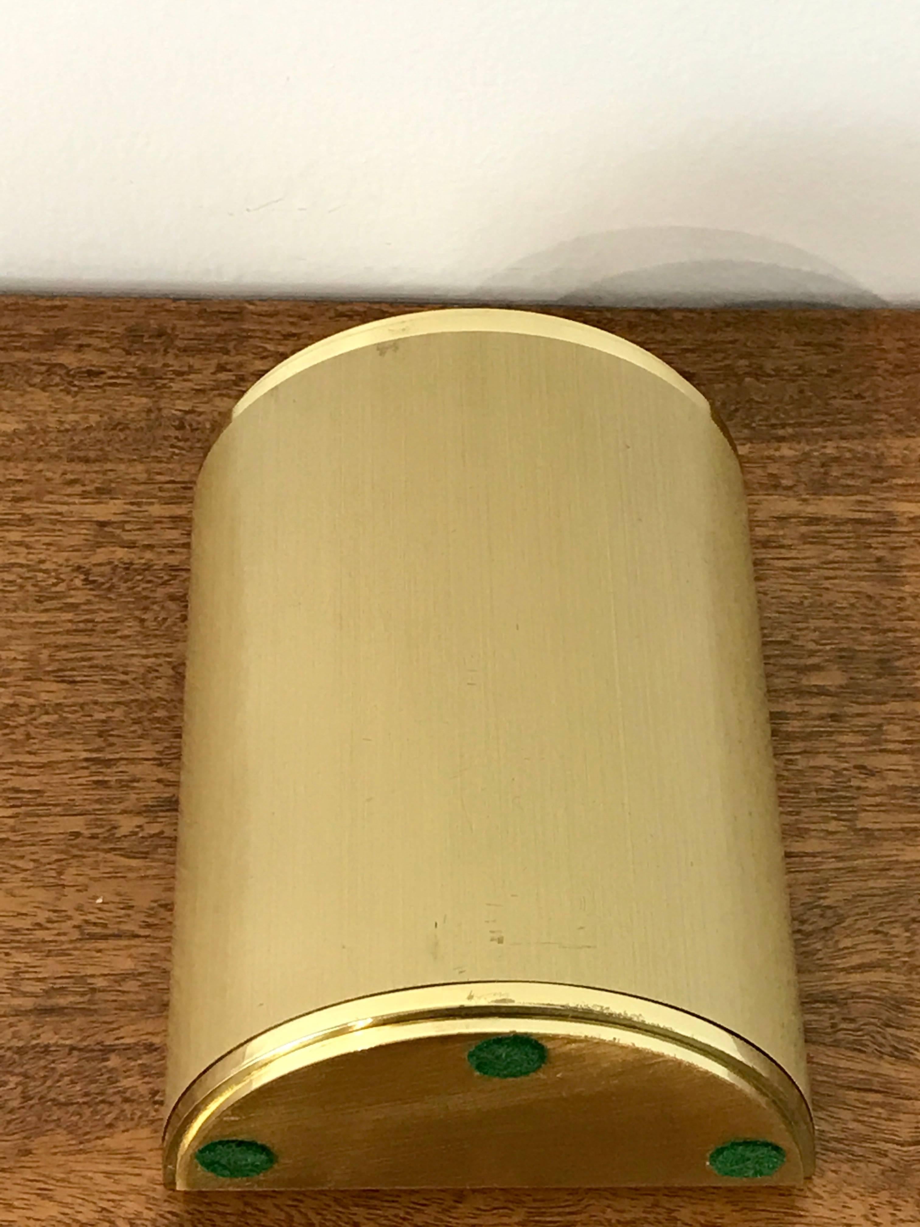 Late 20th Century Tiffany & Co. Swiss Movement Table Alarm Clock, with Concealed Chamber