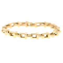 Tiffany & Co. T 18 Karat Yellow Gold Chain Bracelet