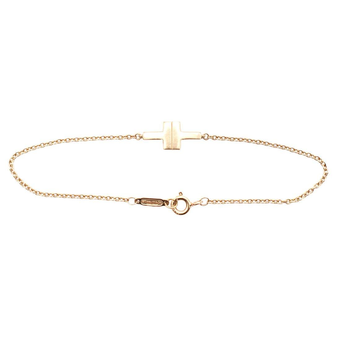 Tiffany & Co. T Collection 18k Gold Single Chain Bracelet