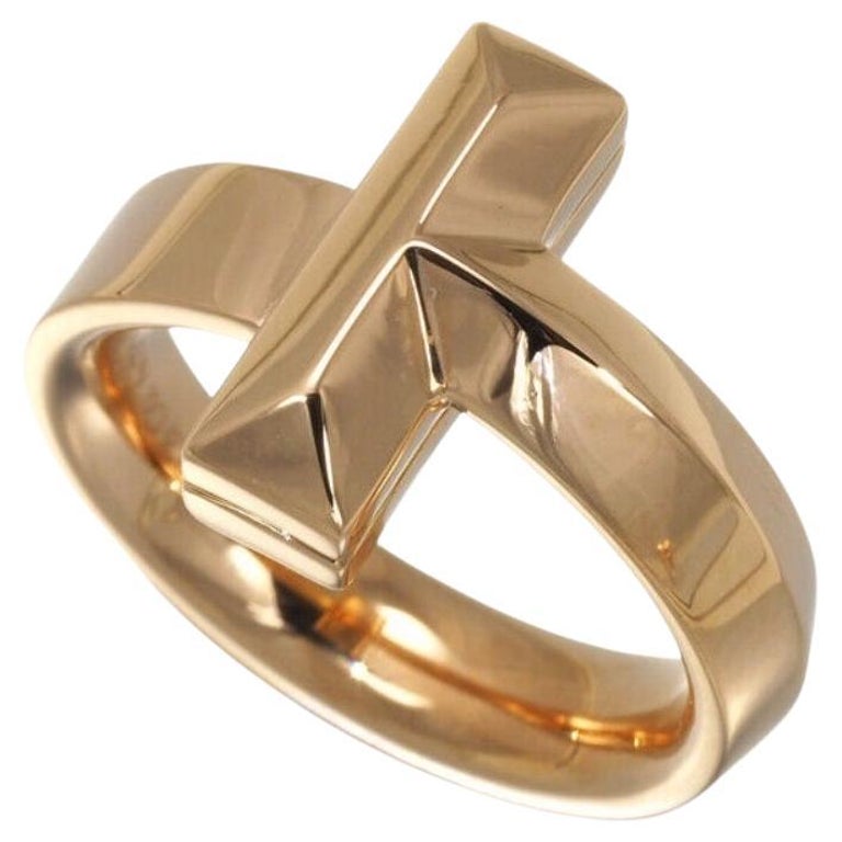 TIFFANY and T 18K Rose Gold T1 Ring For Sale at
