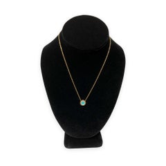 Tiffany & Co. T Collection 18K Yellow Gold Turquoise and Diamond Necklace