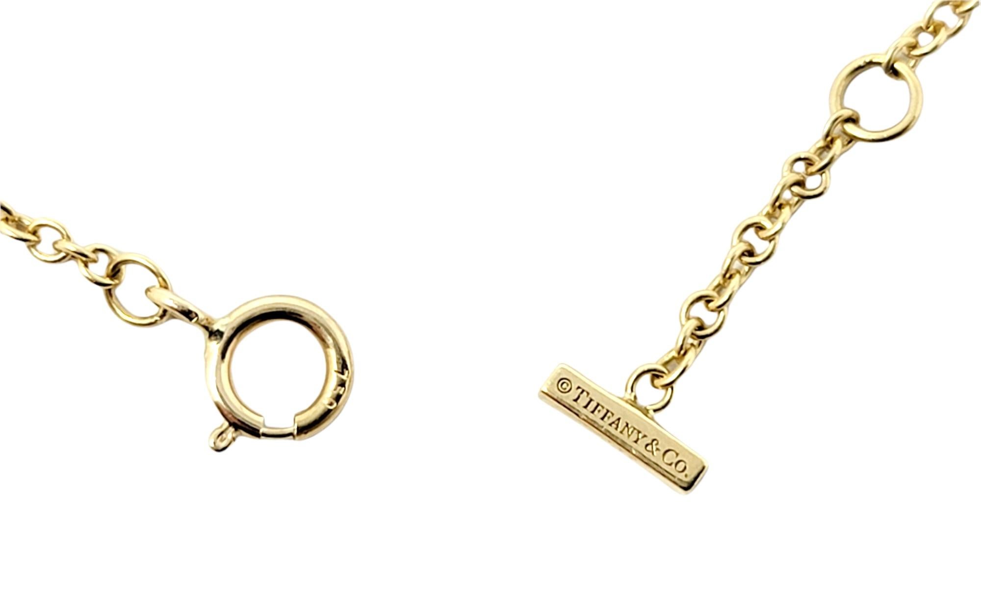 Tiffany & Co. T Collection Diamond Smile Bracelet 18 Karat Yellow Gold 2