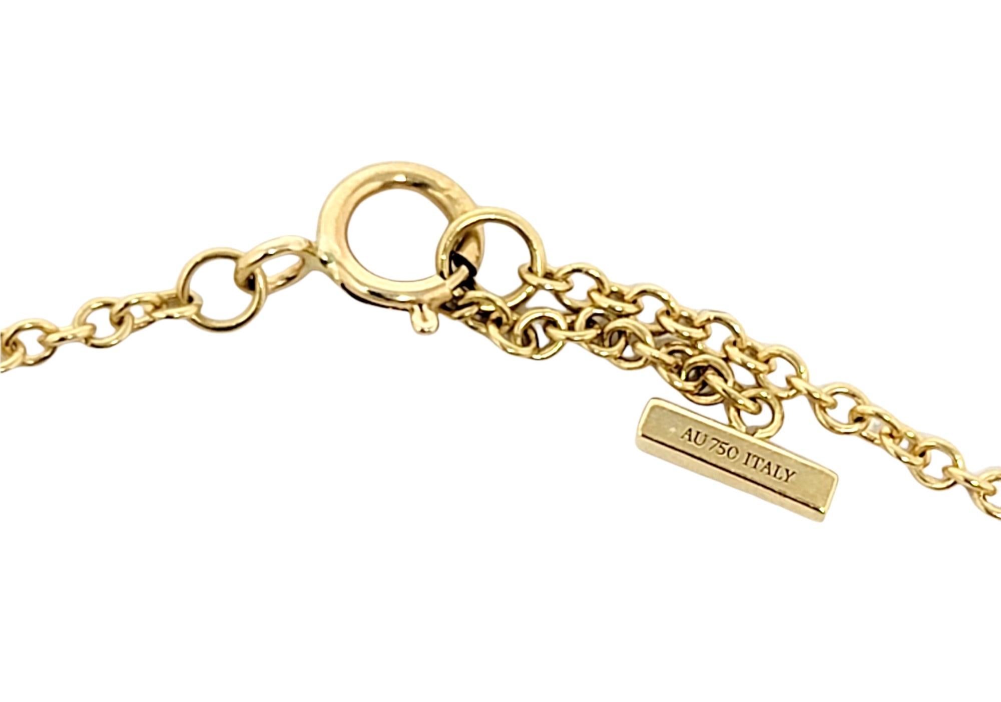 Tiffany & Co. T Collection Diamond Smile Bracelet 18 Karat Yellow Gold 3