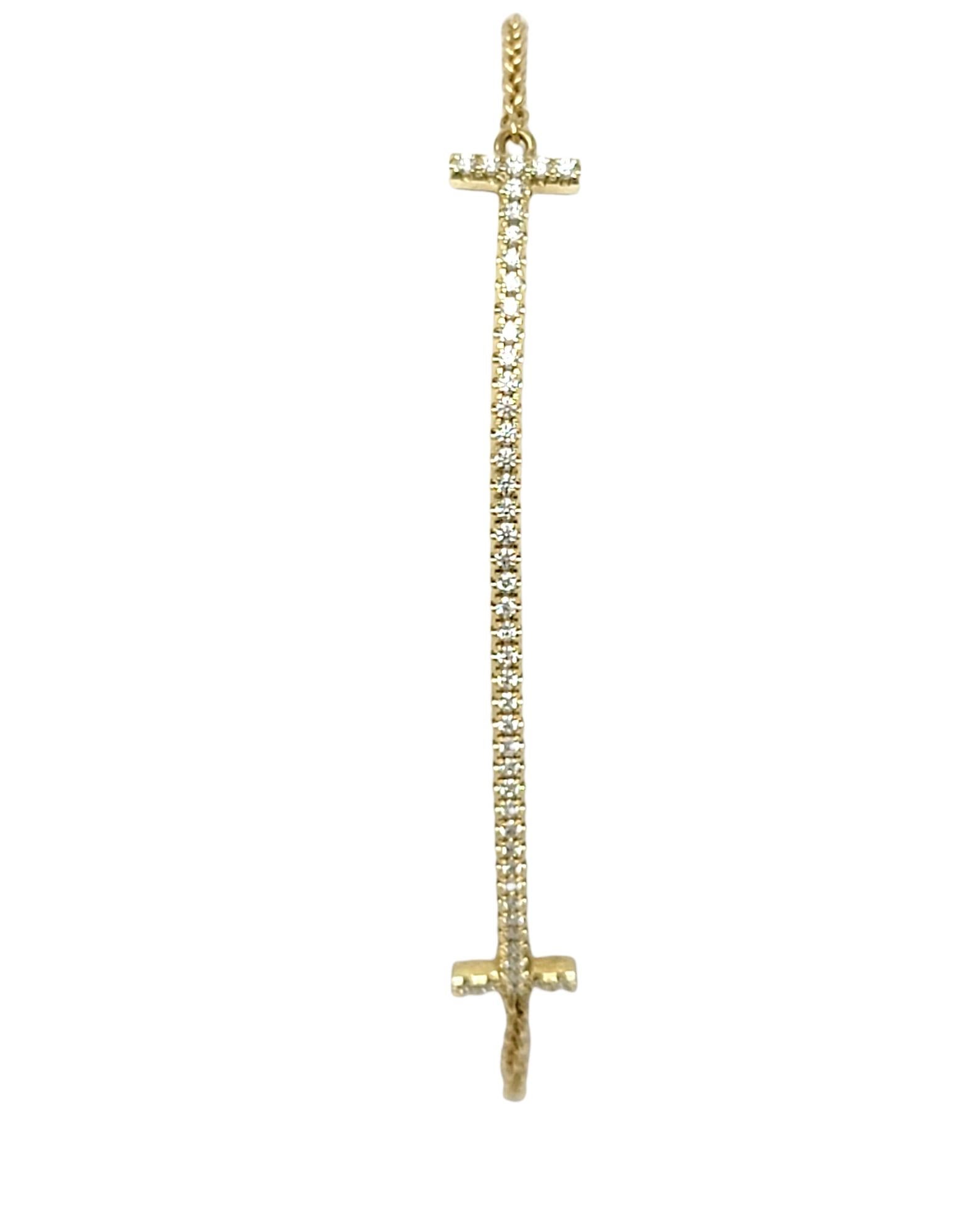 Contemporary Tiffany & Co. T Collection Diamond Smile Bracelet 18 Karat Yellow Gold