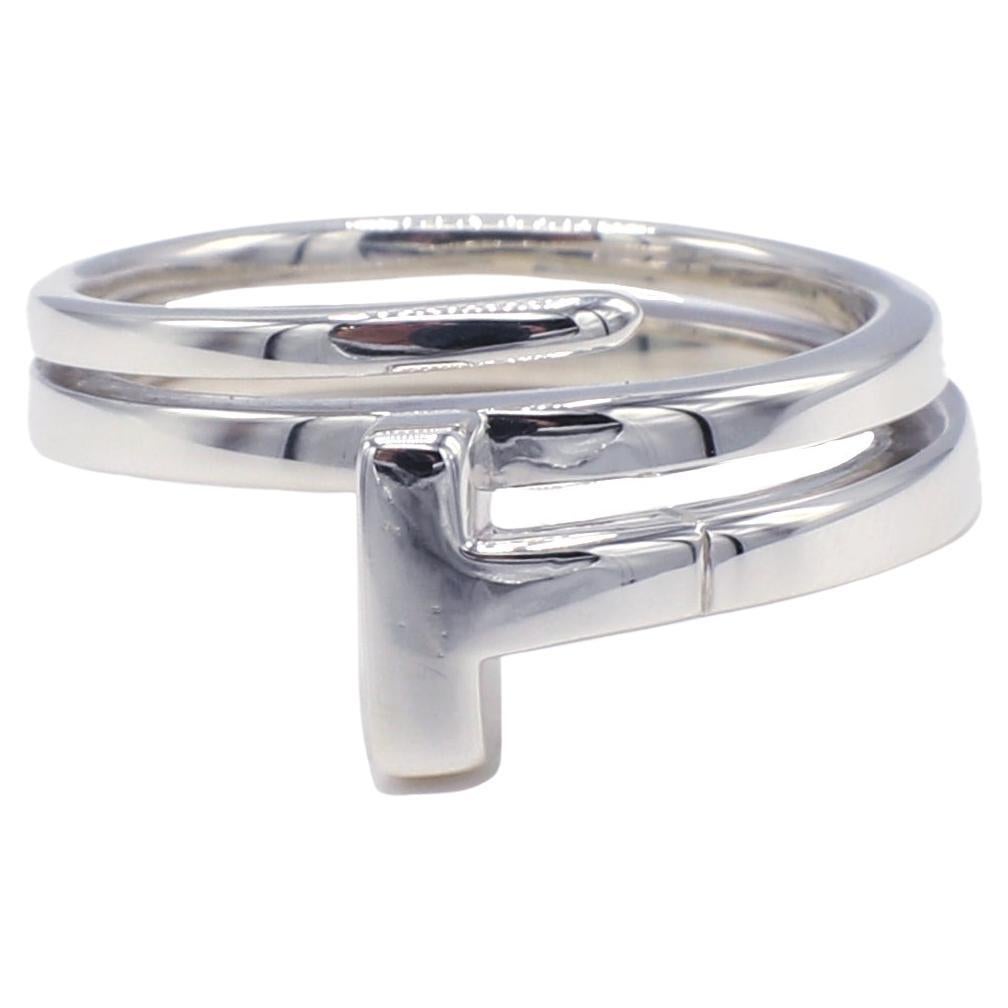 Tiffany & Co. T Collection Sterling Silver Wrap Coin Ring