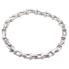 Tiffany & Co. T Collection T Chain Link Sterling Silver Bracelet