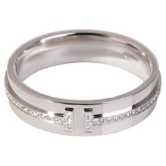 Tiffany & Co. T Diamond Ring in 18k White Gold 0.12 CTW