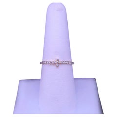 Tiffany & Co T Diamond Wire Band Ring in 18K Yellow Gold