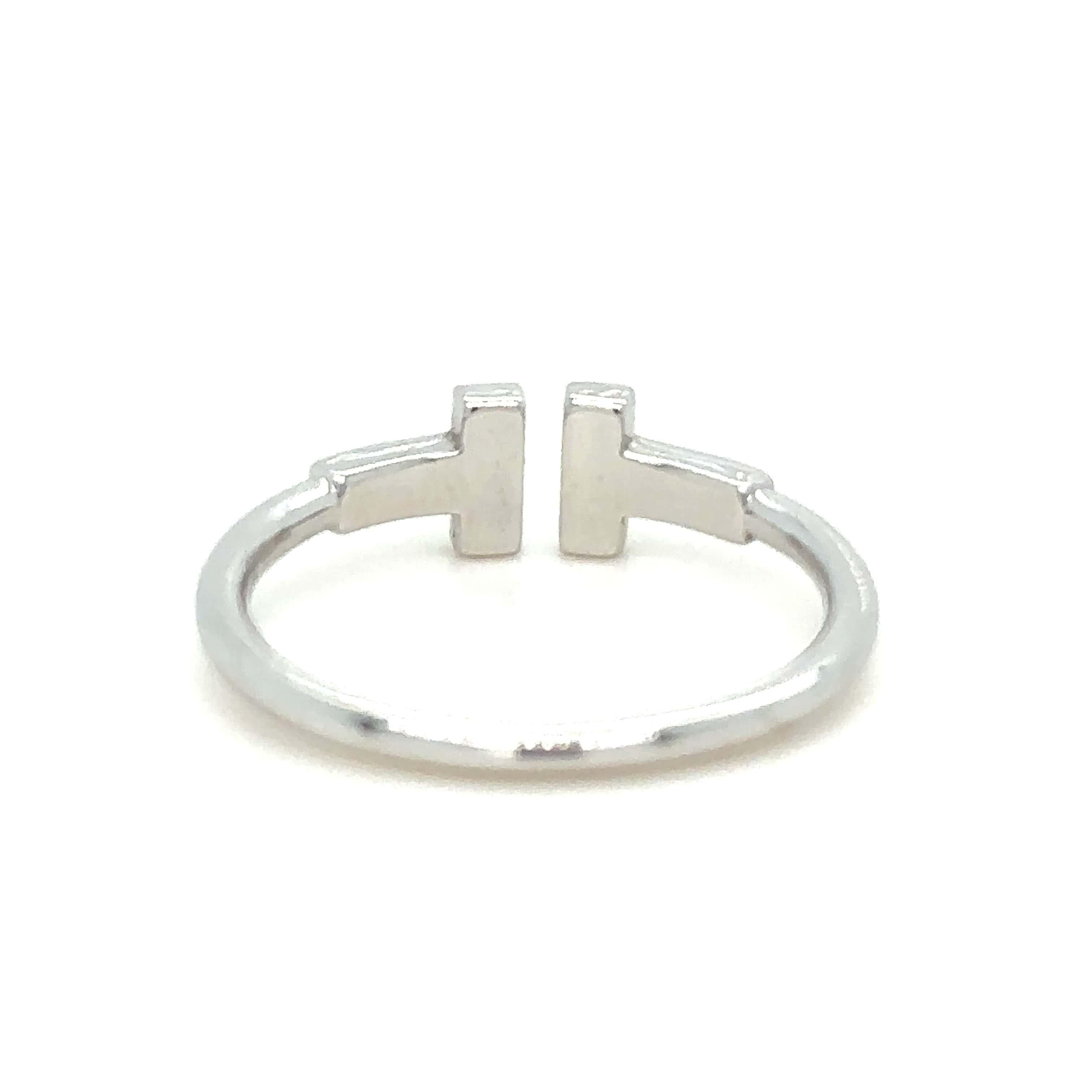 Women's Tiffany & Co. T Diamond Wire Ring 0.13ct