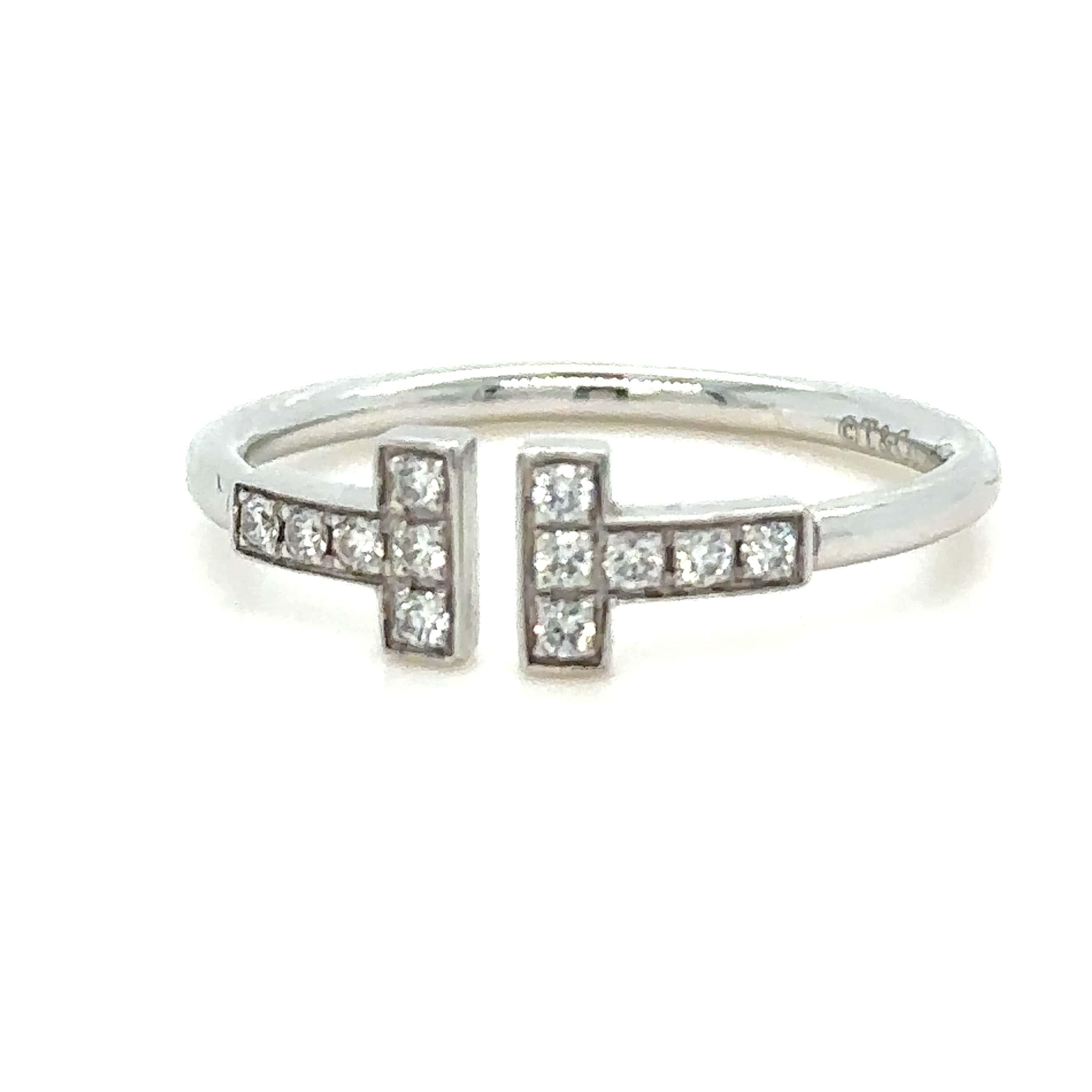 Tiffany & Co. T Diamond Wire Ring 0.13ct 2