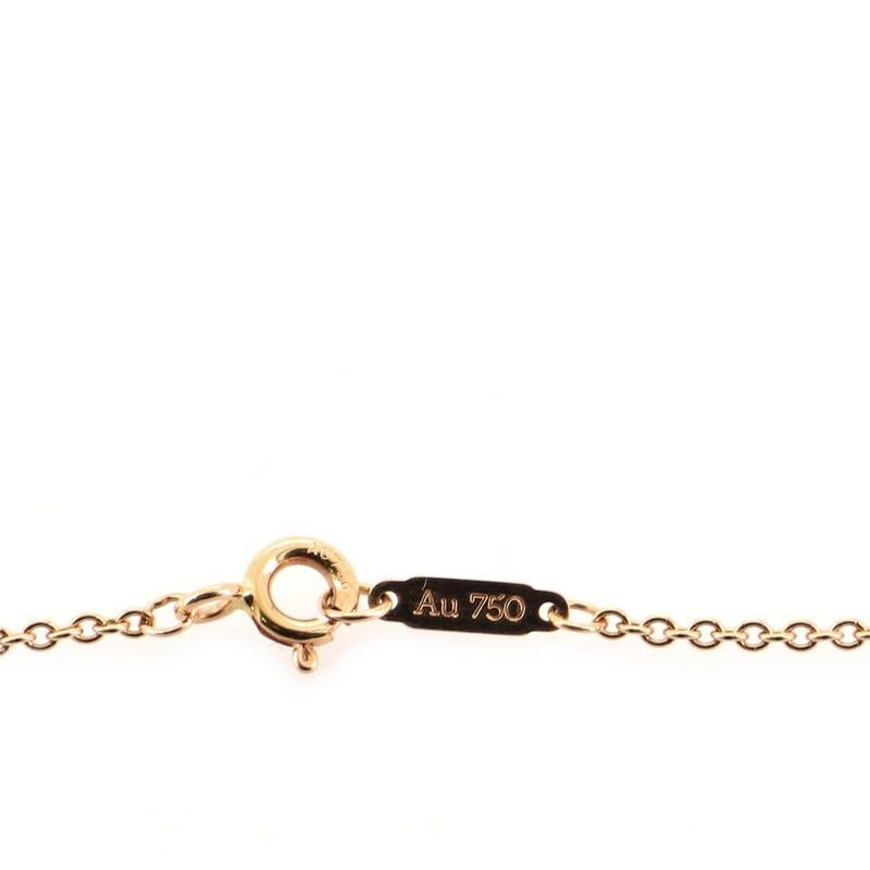 Tiffany & Co. T Doppelkette Armband 18K Rose Gold und Diamanten Medium 1