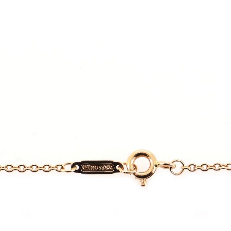 Tiffany & Co. T Double Chain Bracelet 18K Rose Gold and Diamonds Medium In Good Condition In New York, NY