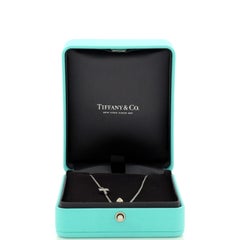 Tiffany & Co. T Double Chain Bracelet 18K White Gold and Diamonds Small