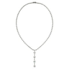 Tiffany & Co. Collar de platino con diamantes en forma de T