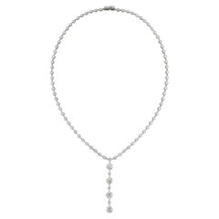 Tiffany & Co. Collar de platino con diamantes en forma de T