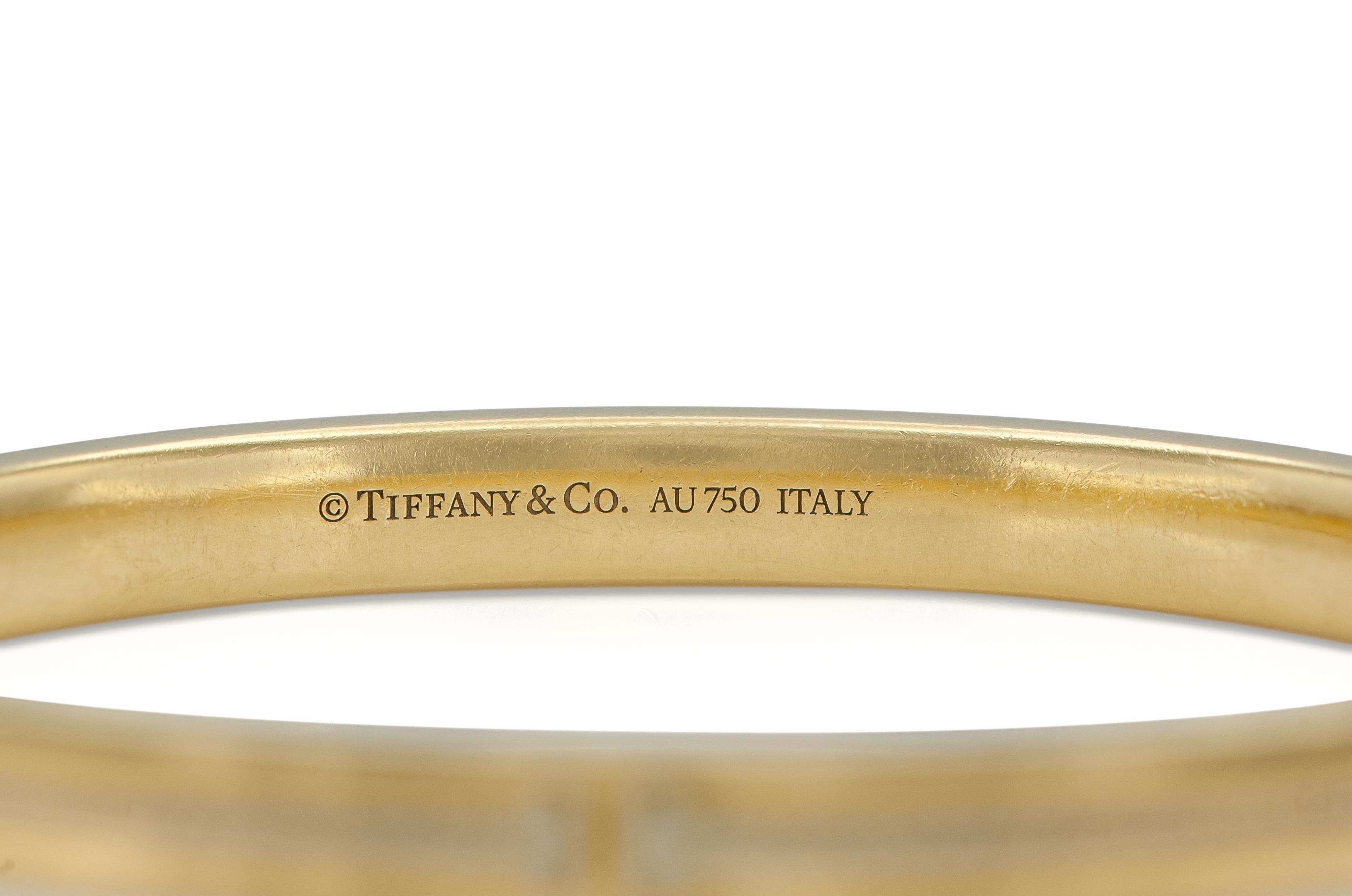 De las mujeres Tiffany & Co. Pulsera de bisagra en T con diamantes en venta