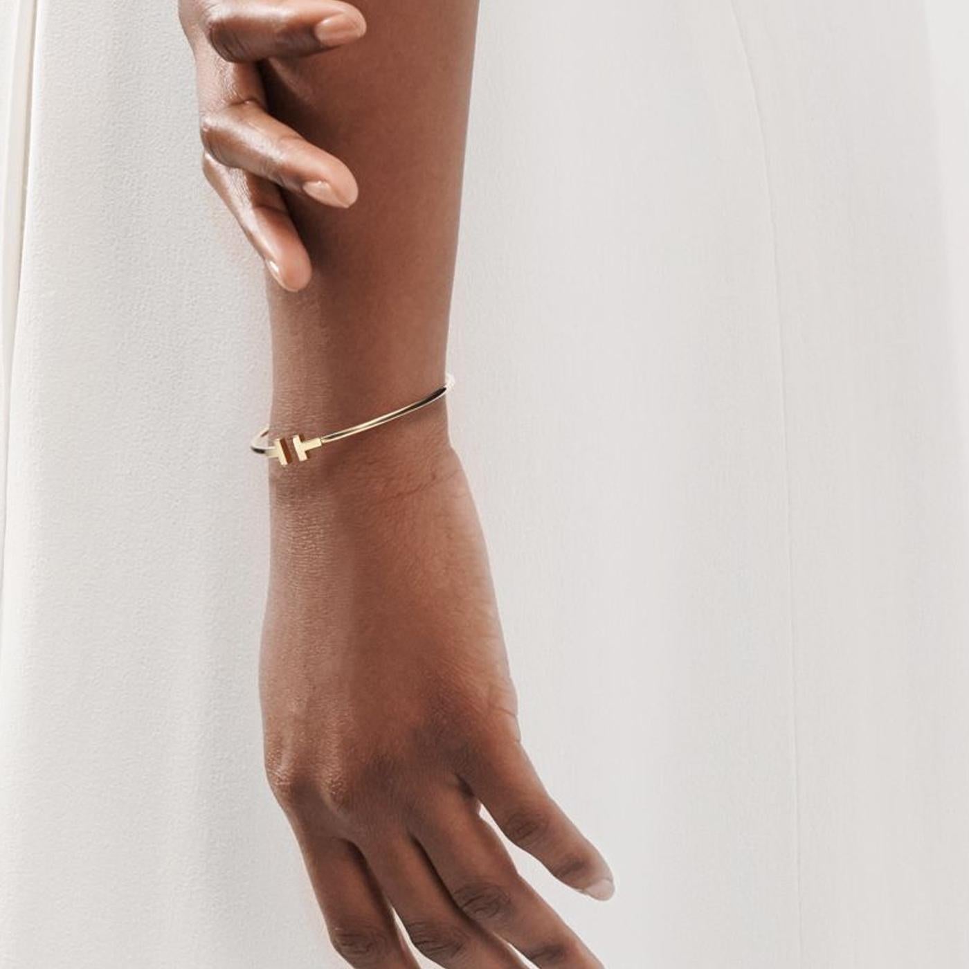tiffany narrow t bracelet