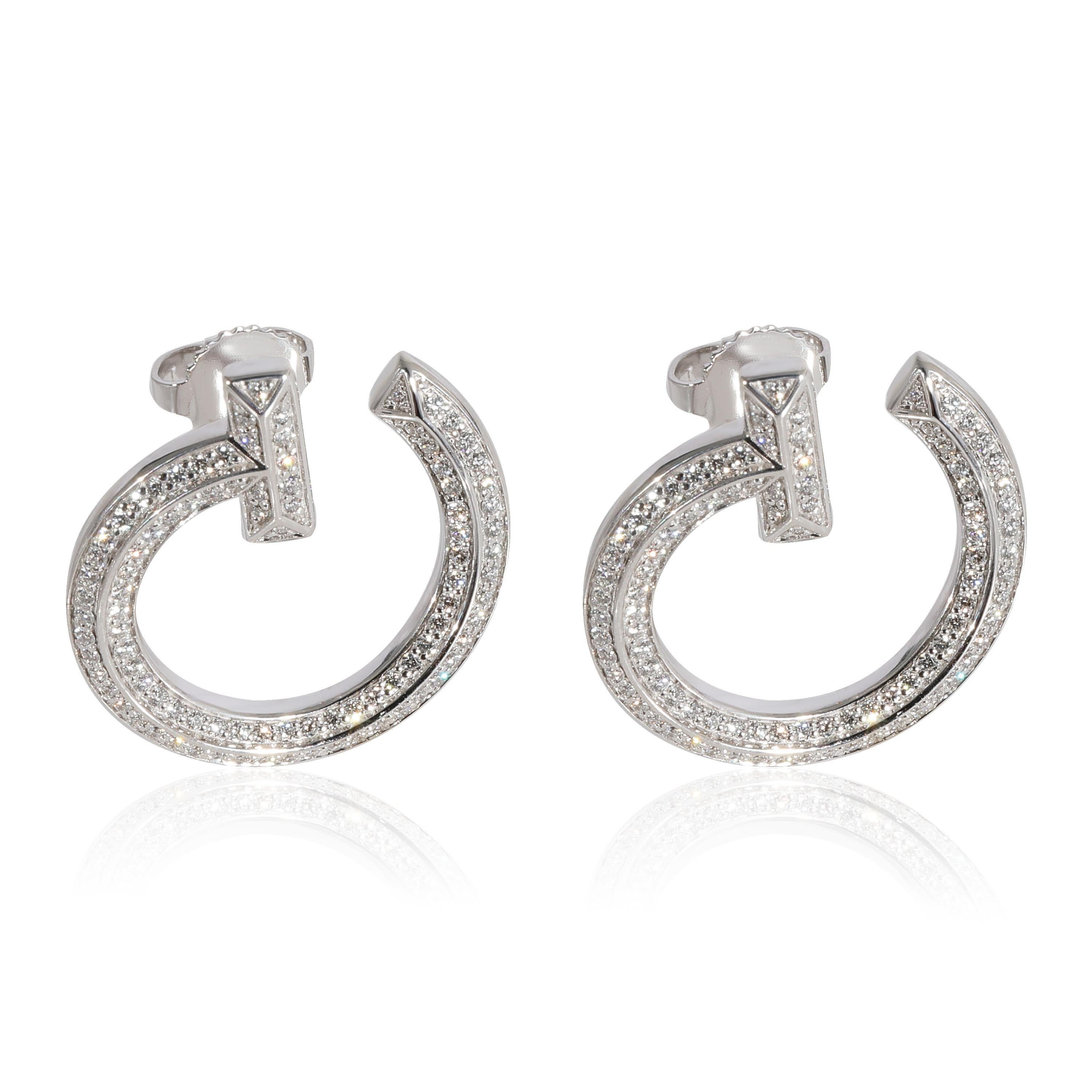 tiffany & co white gold earrings