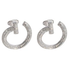 Tiffany & Co. T Offene Diamant-Ohrringe aus 18 Karat Weißgold 0,48 Karat