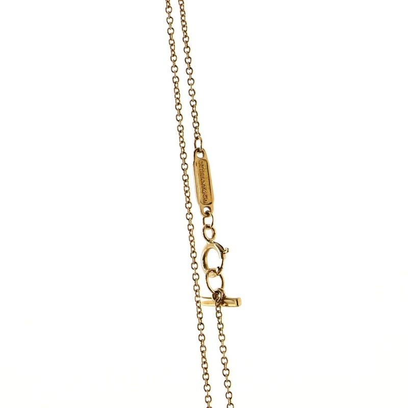 tiffany gold bar necklace