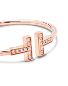 Tiffany & Co. T Armreif aus Roségold und Diamanten