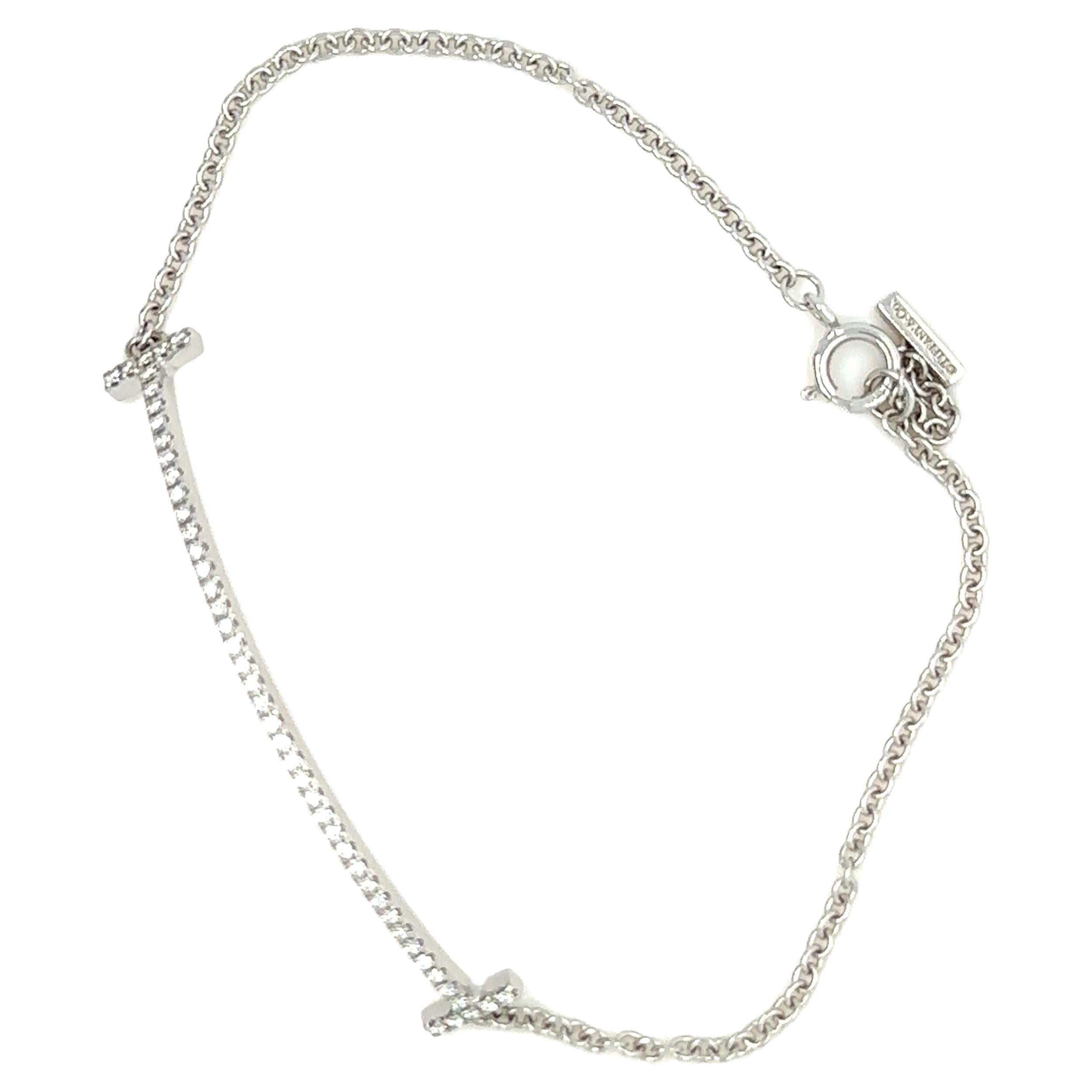 Tiffany & Co. T Smile Bracelet 0.12ct