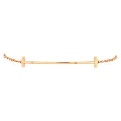 Tiffany & Co. T Smile Chain Bracelet 18k Rose Gold Medium