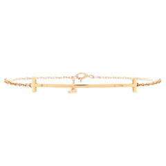 Tiffany & Co. T Smile Chain Bracelet 18K Rose Gold Medium