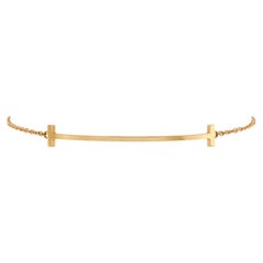 Tiffany & Co. T Smile Chain Bracelet 18k Yellow Gold Medium