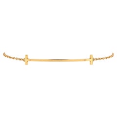 Tiffany & Co. T Smile Chain Bracelet 18k Yellow Gold Medium