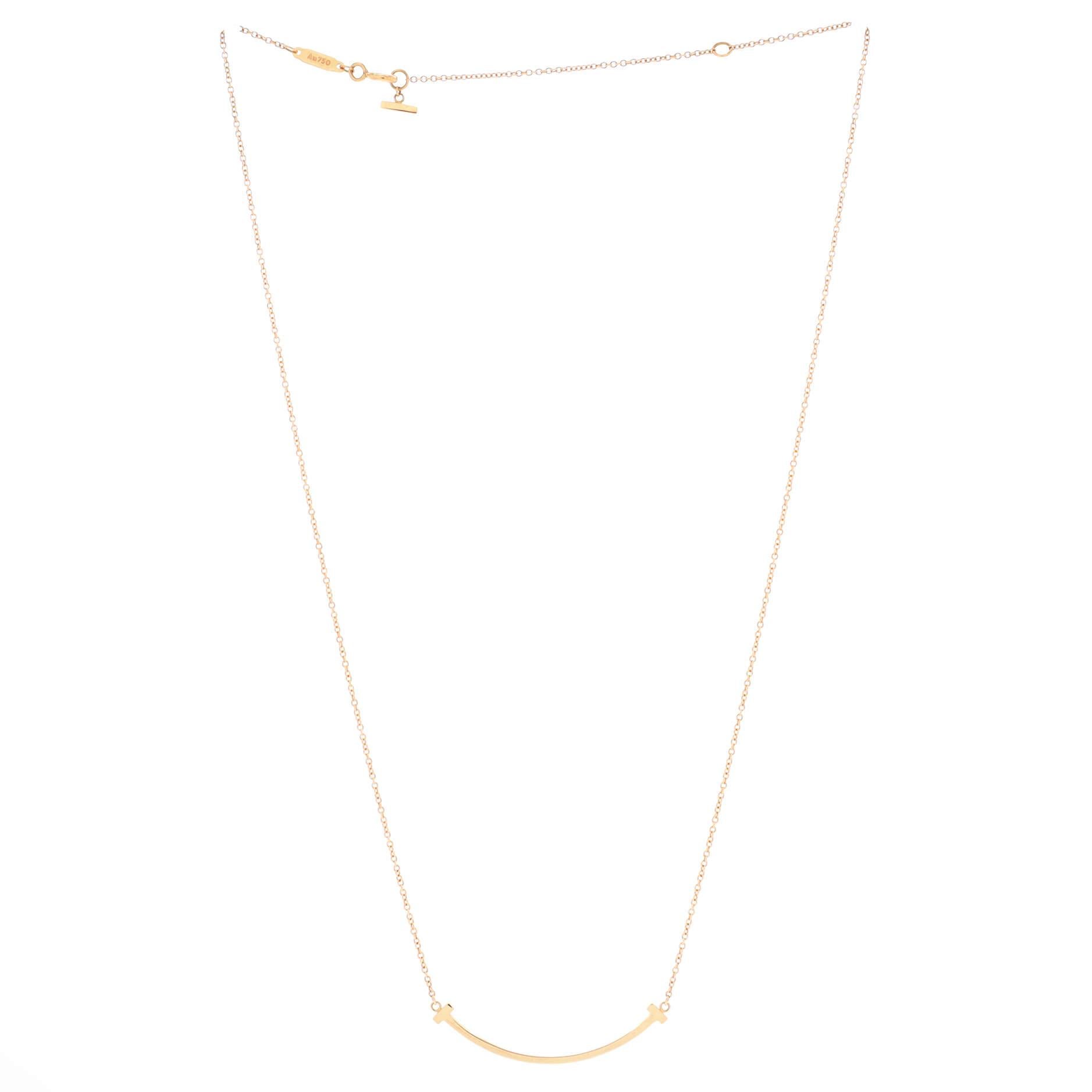 tiffany and co smile necklace