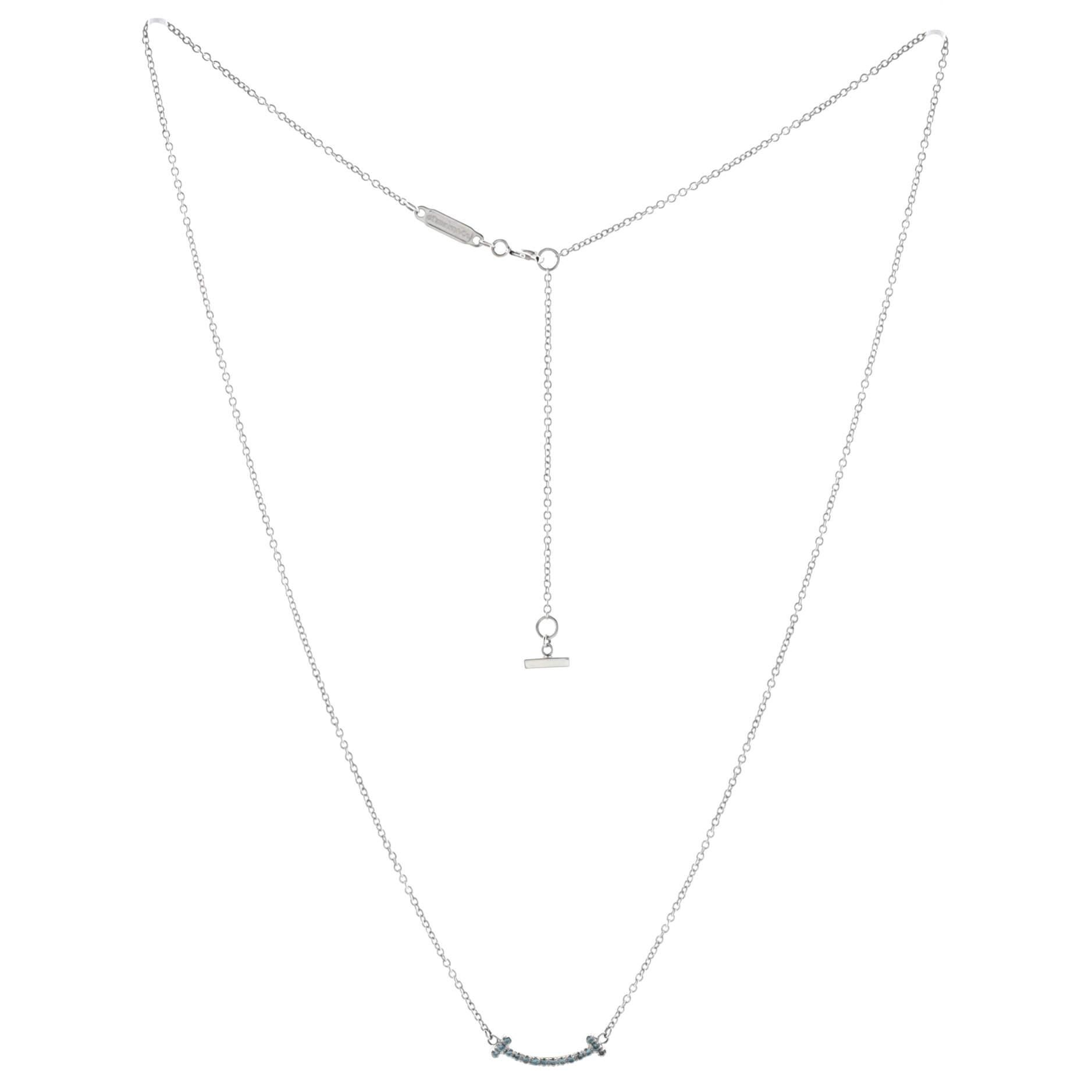 tiffany and co smile necklace silver