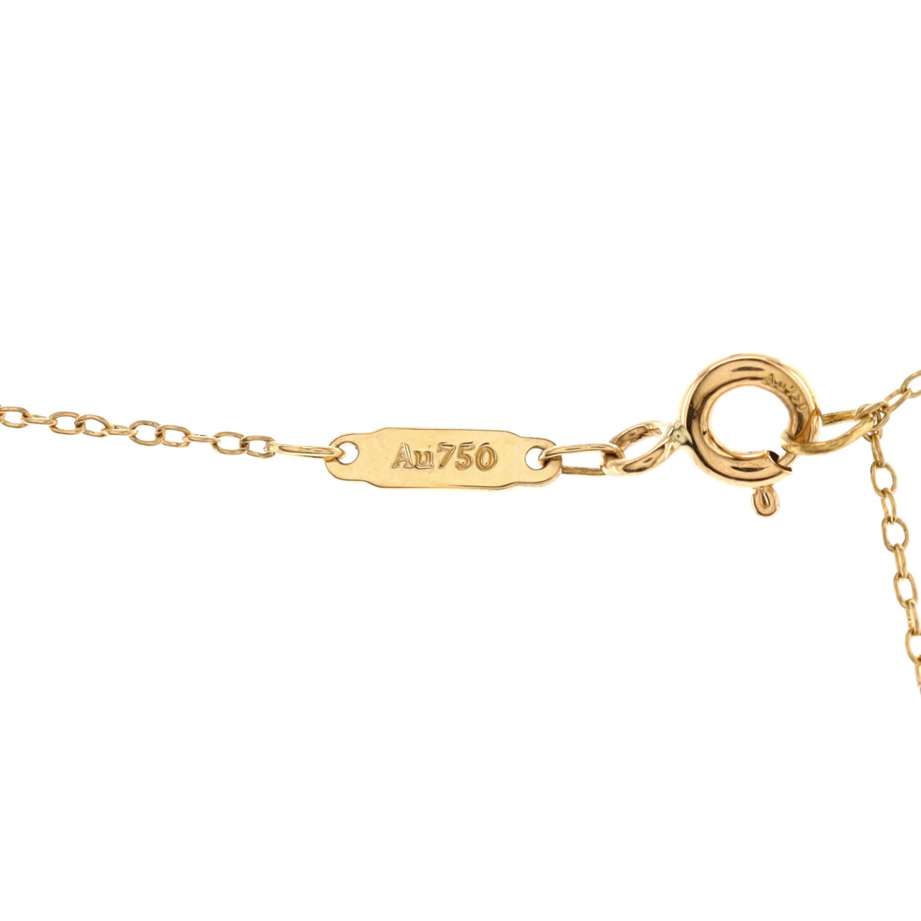 tiffany gold smile necklace