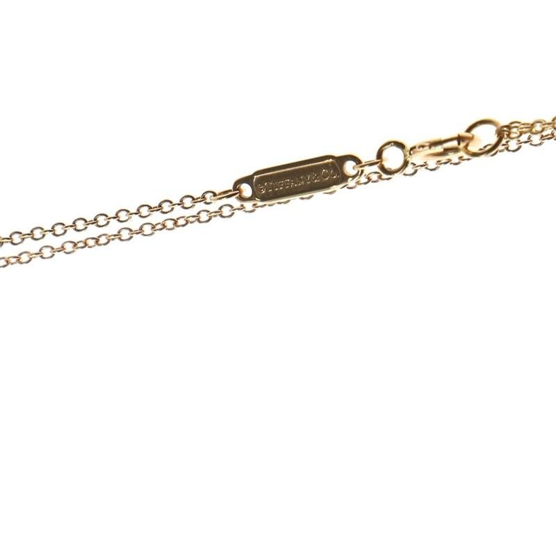 Tiffany & Co. T Smile Pendant Necklace 18K Yellow Gold Mini In Good Condition In New York, NY