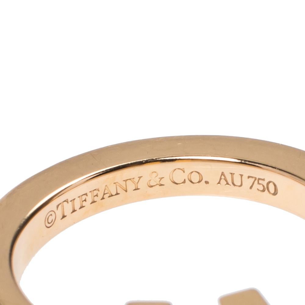 Tiffany & Co. T Square 18K Rose Gold Ring 55 2