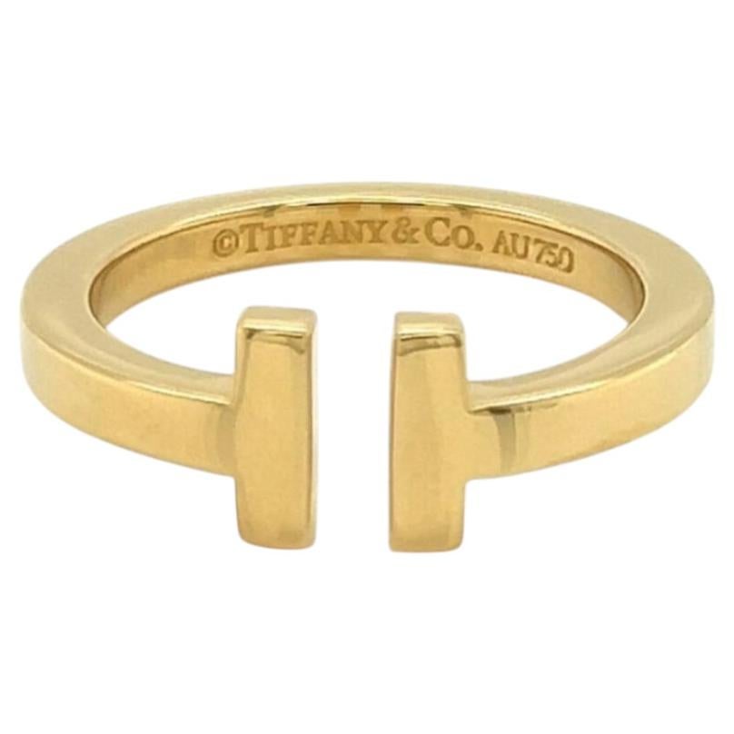 Tiffany & Co. T Square 18k Yellow Gold Band Ring For Sale