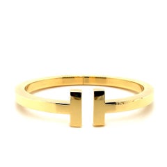 Tiffany & Co. ‘'T' Square Bracelet 18 Karat Yellow Gold