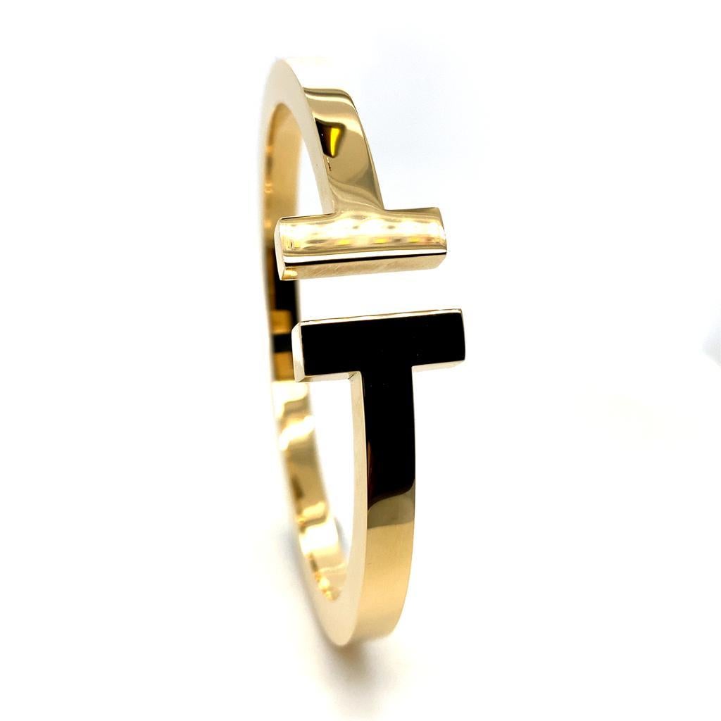 tiffany t square bracelet gold