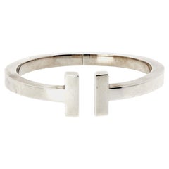 Tiffany & Co. T Bracelet carré en argent sterling