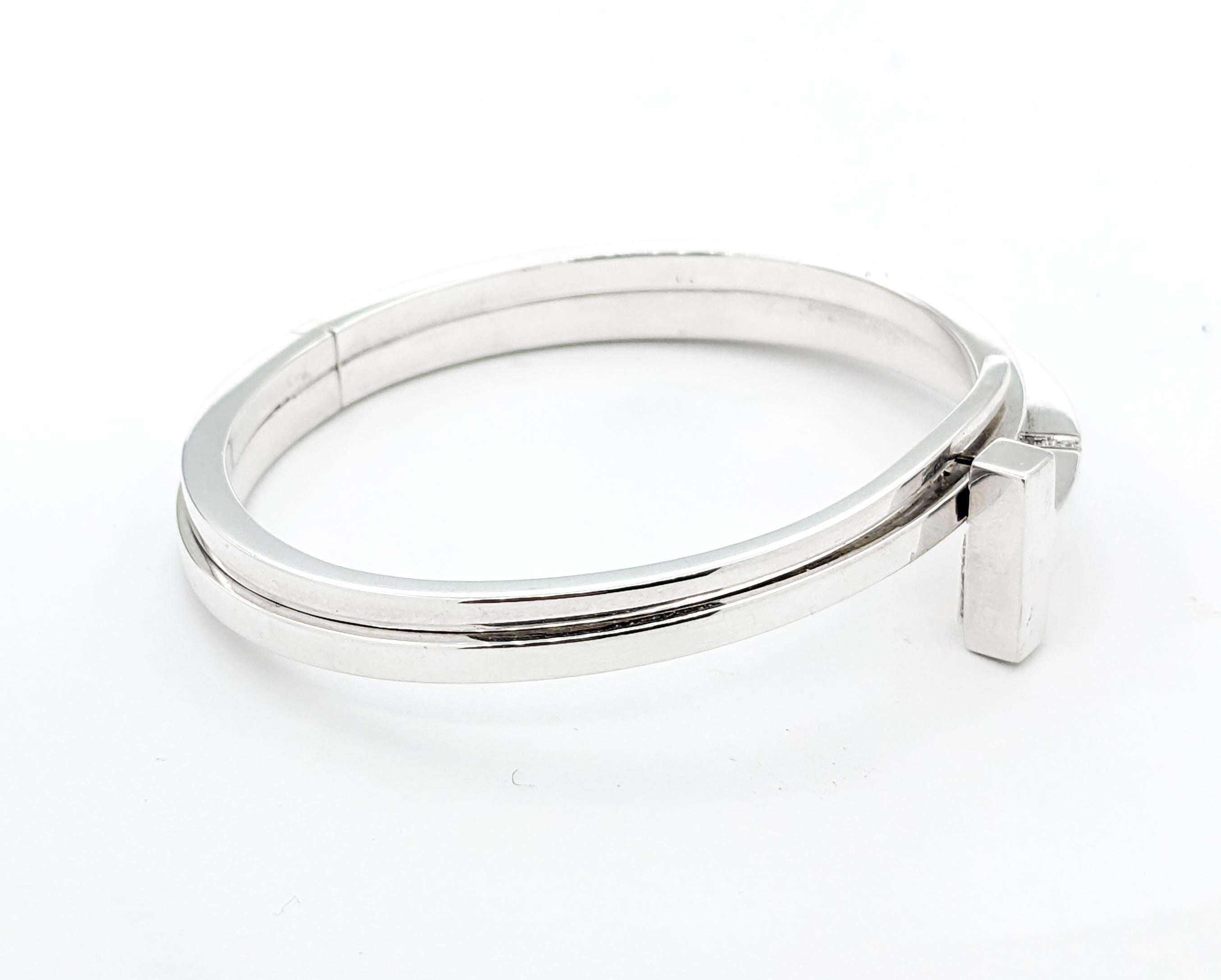 Tiffany & Co. Bracelet en argent sterling avec diamants en forme de 