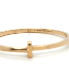 Tiffany & Co T T1 Hinged Bangle in Rose Gold