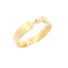 Tiffany & Co. T True Link 18k Yellow Gold Diamond Band Ring