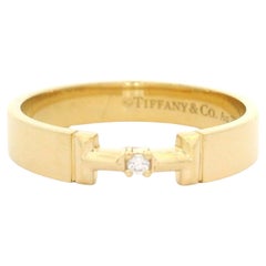 Tiffany & Co. T True Link 18k Gelbgold Diamant-Ring