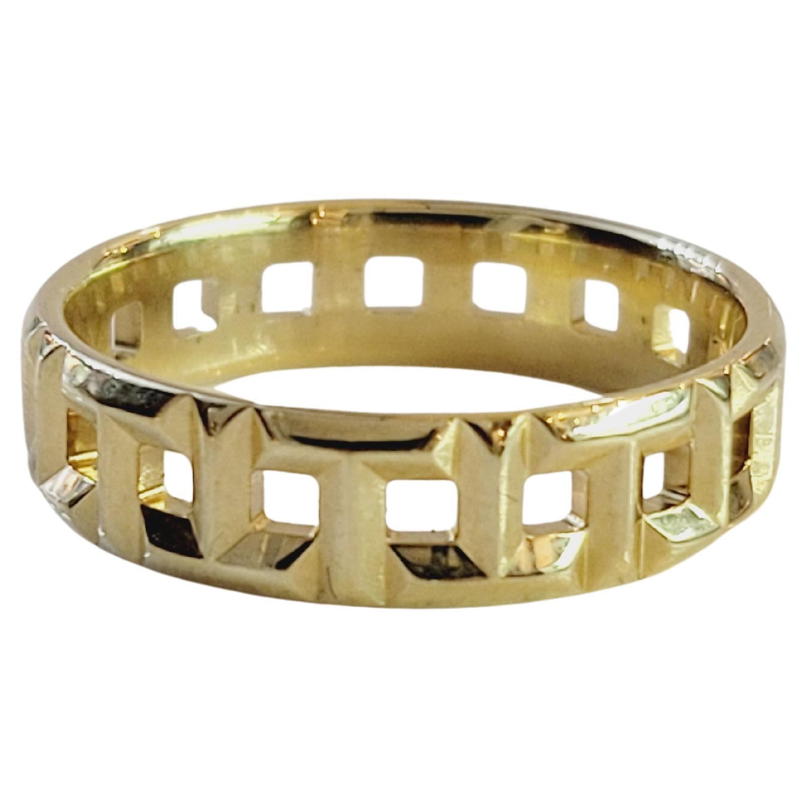 Tiffany & Co. T True Large 18 carats  Bague en or jaune taille 9,25 en vente